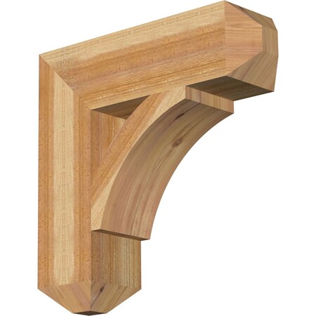 Thorton Craftsman Rough Sawn Bracket, Western Red Cedar, 6"W x 22"D x 22"H